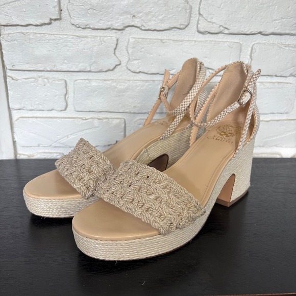 Vince Camuto Shoes - Vince Camuto Heeled‎ Espadrille Platform Strappy Sandal Women's Size 10